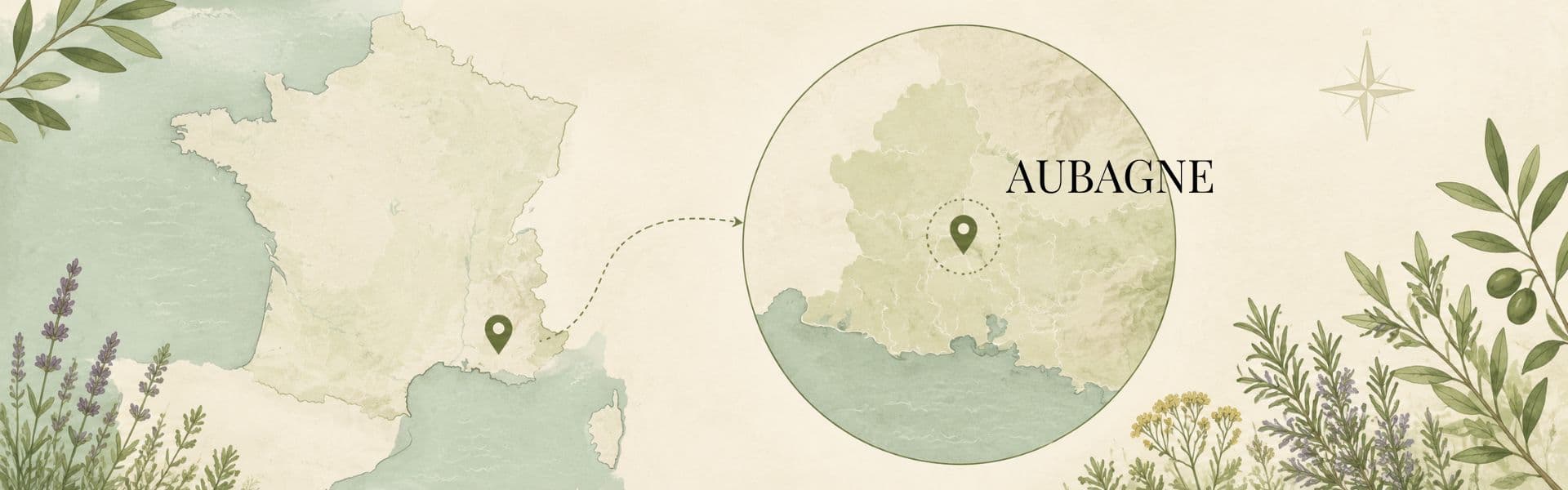 Carte d'Aubagne | Herboristerie Sensathé